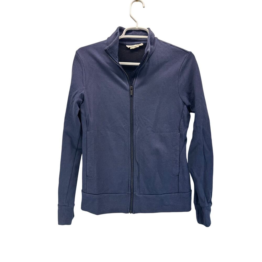 Icebreaker Full Zip Lightweight Jacket Blue Cotton Wool Small Gorpcore